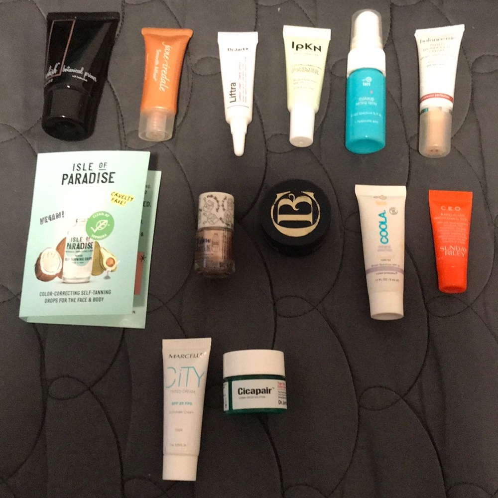 Skin treatment samples